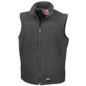 Result R123A - Bodywarmer softshell Black/ Black