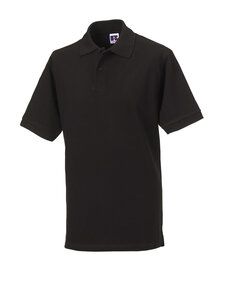 Russell J569M - Polo piqué 100% coton classique Noir