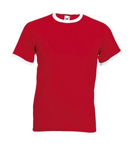 Fruit of the Loom 61-168-0 - Ringer Tee Red/White