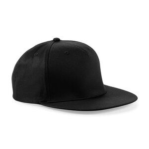 Beechfield B610 - Casquette Coton 5 Panneaux Noir