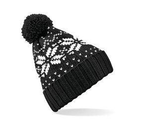 Beechfield BC456 - Bonnet Fair Isle snowstar Black / White