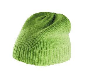 K-up KP516 - BONNET AVEC BORDURE COTELÉE Lime