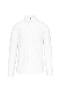 Kariban K516 - CHEMISE OXFORD LAVÉE MANCHES LONGUES Blanc