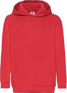 Fruit of the Loom SC62043 - Sweat-Shirt Capuche Enfant Rouge