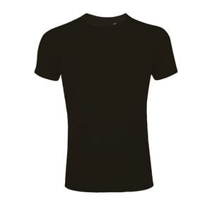 SOL'S 00580 - Imperial FIT Tee Shirt Homme Col Rond Ajusté Noir profond