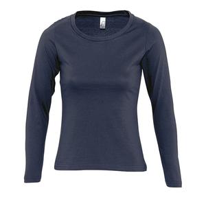 SOLS 11425 - MAJESTIC Tee Shirt Femme Col Rond Manches Longues