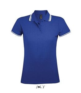 SOL'S 00577 - PASADENA MEN Polo Homme Royal / Blanc