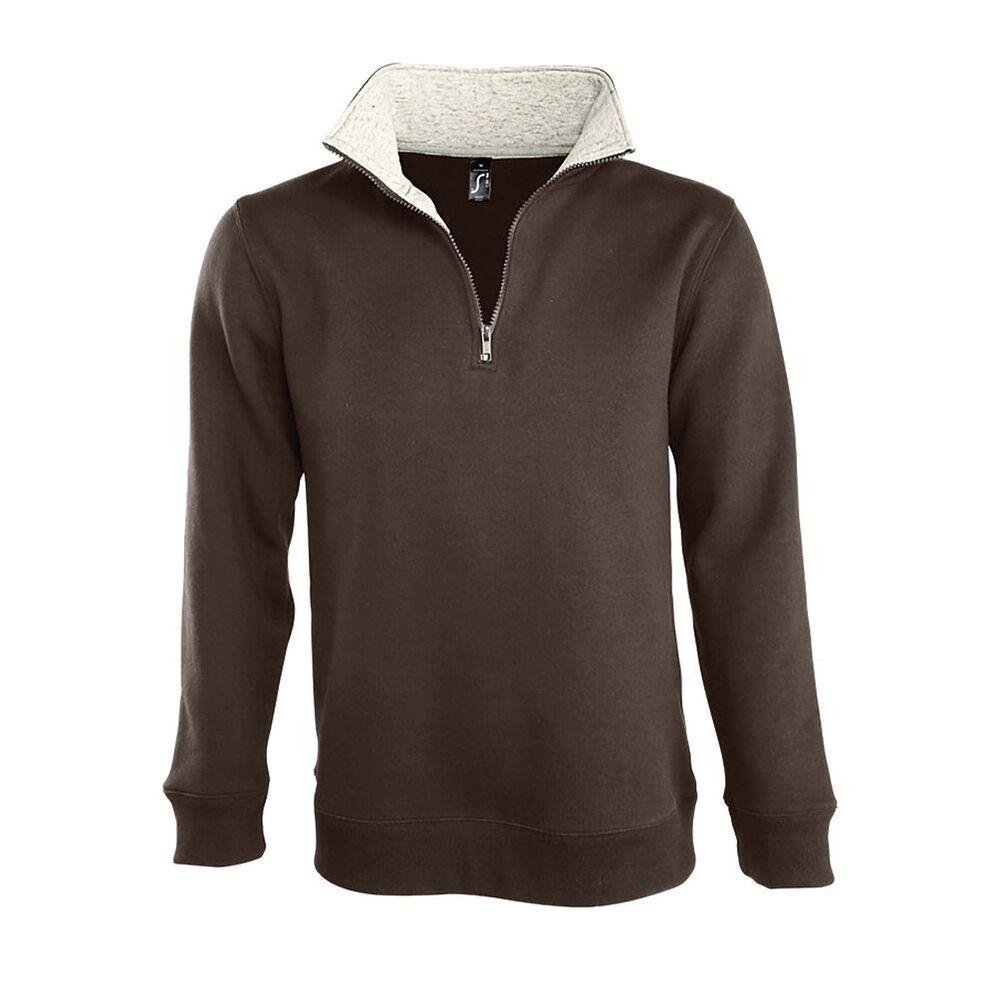 SOL'S 47300 - SCOTT Sweat Shirt Homme Col Camionneur (1/4 Zip)