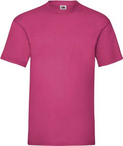 Fruit of the Loom SC221 - T-Shirt Homme Manches Courtes 100% Coton Fuchsia