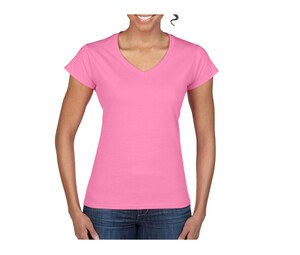 Gildan GN647 - T-Shirt Femme Col V 100% Coton