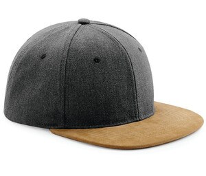 Beechfield BF668 - Casquette Homme Snapback Vintage Black