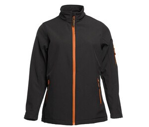 Pen Duick PK769 - Polaire Femme Respirant Imperméable Coupe-Vent Black/Orange