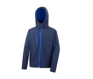 Result RS230 - Veste À Capuche Homme Fermeture Éclair Navy/Royal