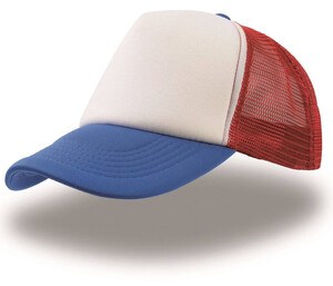 Atlantis AT011 - Casquette Rappeur White/Red/Royal