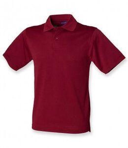 Henbury H475 - Polo Homme Coolplus® Bourgogne