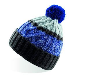 Atlantis AT029 - Bonnet Cool avec Pompon Grey/Royal