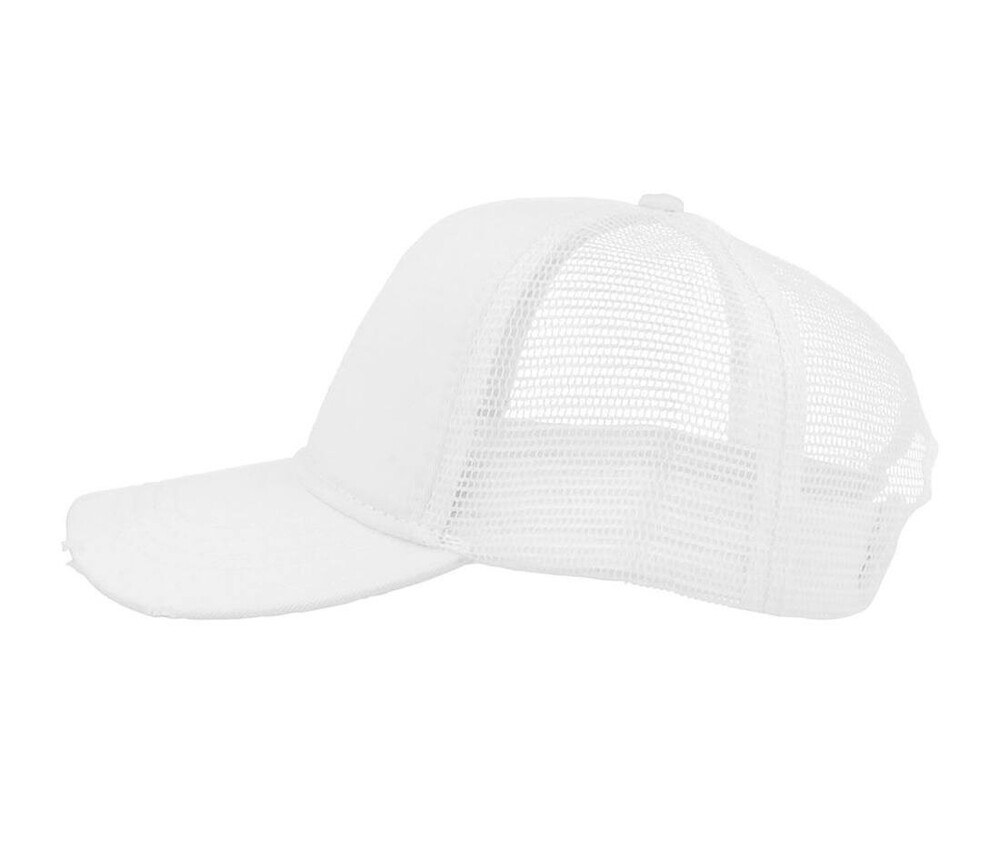 Atlantis AT082 - Casquette 5 Pans style Trucker Visière en Coton