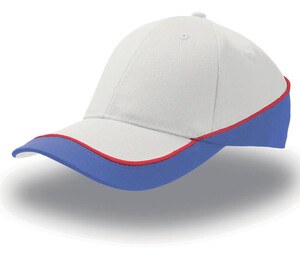 Atlantis AT088 - Casquette 6 Pans Constratée White/Royal