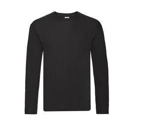 Fruit of the Loom SC223 - T-Shirt Manches Longues Noir