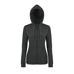 SOL'S 47900 - SEVEN WOMEN Veste Zippée Femme à Capuche Doublée Gris foncé