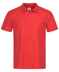 Stedman STE3000 - Polo manches courtes pour hommes Rouge Scarlet