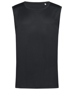 Stedman STE8440 - Tee-shirt sans manches pour hommes ACTIVE 140 Sleeveless Black Opal