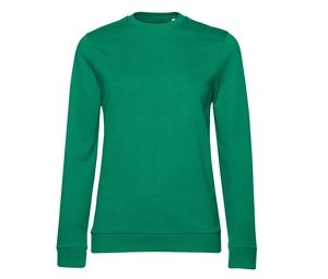 B&C BCW02W - Sweat col rond # femme Kelly Green