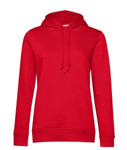 B&C BCW34B - Sweat capuche organique femme Rouge