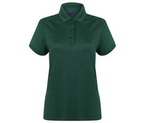 HENBURY HY461 - Polo Femme en polyester stretch vert bouteille