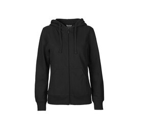 NEUTRAL O83301 - Sweat capuche zippé femme Noir