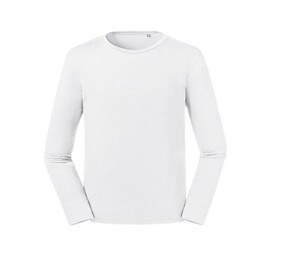 RUSSELL RU100M - T-shirt organique manches longues homme White