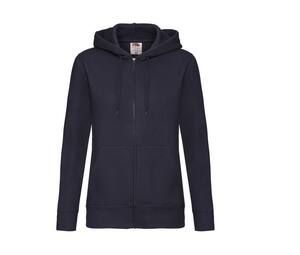 Fruit of the Loom SC375 - Sweat Capuche Grand Zip Femme Deep Navy