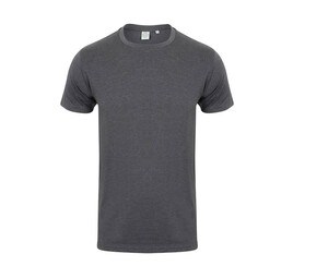 Skinnifit SF121 - Tee-Shirt Homme Stretch Coton Charbon Cendré