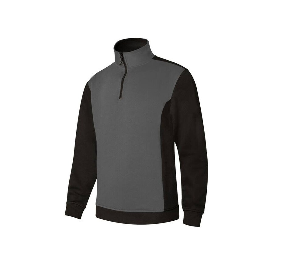 VELILLA V5703 - Sweat bicolore col zippé