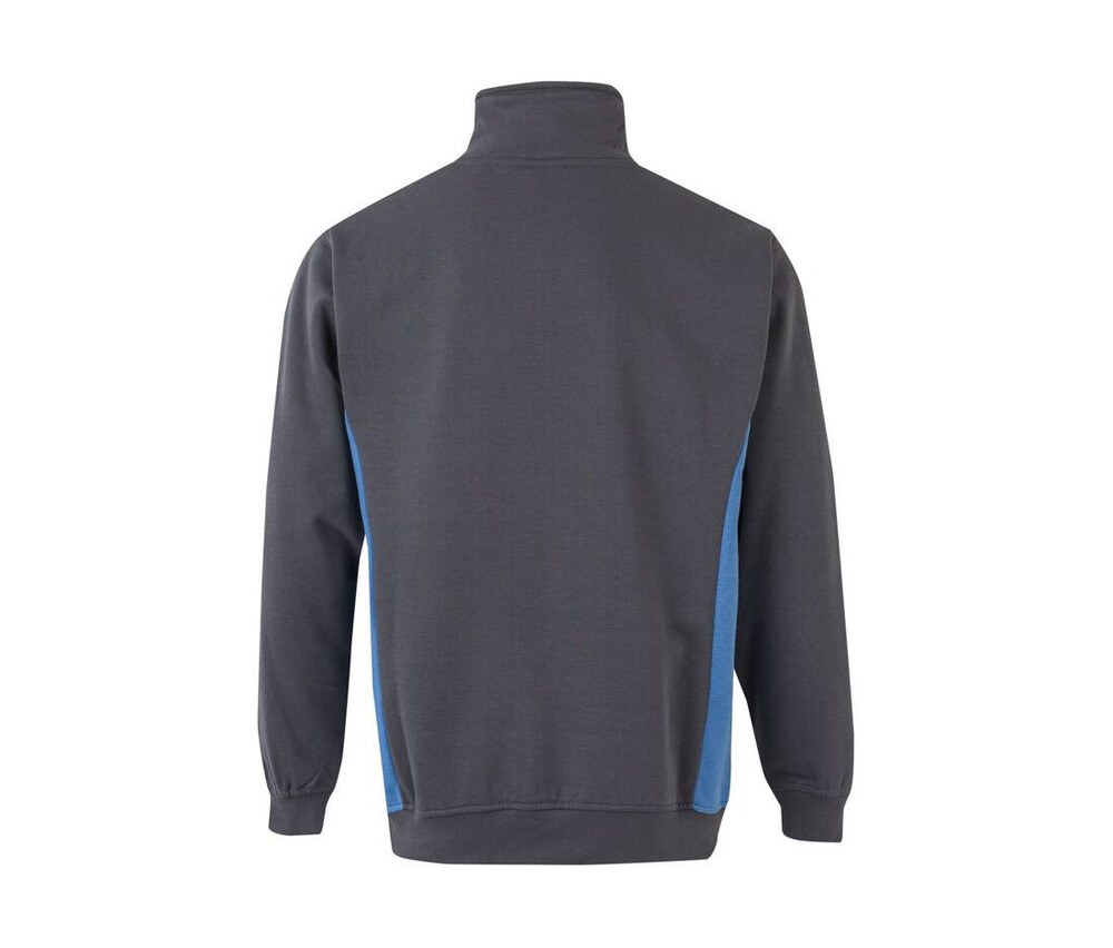 VELILLA V5704 - Sweat bicolore col zippé