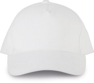 K-up KP135 - Casquette 5 panneaux en coton bio White