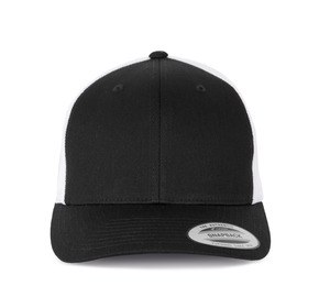 K-up KP912 - Casquette Trucker modèle rétro - 6 panneaux Black / White