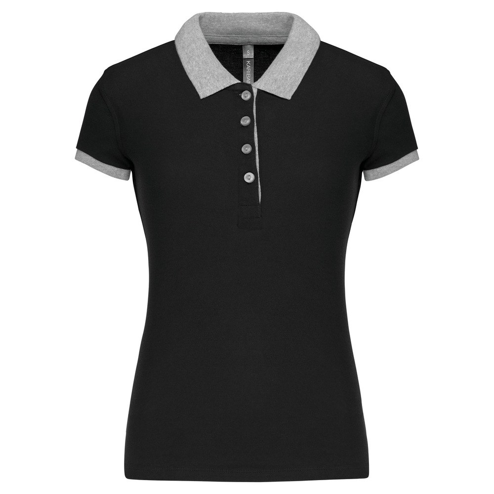 Kariban K259 - Polo piqué bicolore femme