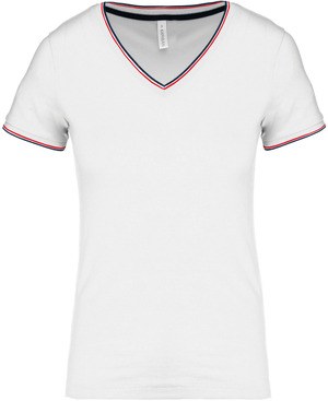 Kariban K394 - T-shirt maille piquée col V femme