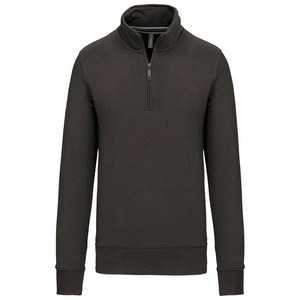 Kariban K487 - Sweat-shirt col zippé Dark Grey