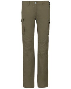 Kariban K746 - Pantalon léger multipoches femme Light Khaki