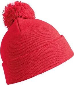 Result RC028X - Bonnet pompon BEANIE Rouge