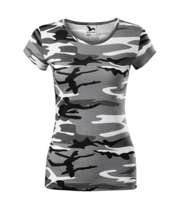 Malfini C22 - T-shirt Camo Pure pour femme camouflage gray