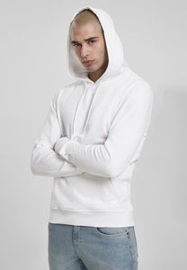 Build Your Brand BY137 - Organic Hoody Blanc