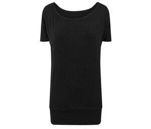 BUILD YOUR BRAND BY040 - T-shirt femme en viscose Black