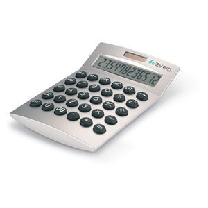 GiftRetail AR1253 - BASICS Calculatrice 12 chiffres matt silver