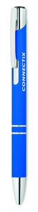 GiftRetail MO8857 - AOSTA Stylo bille poussoir finition Bleu Royal