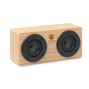 GiftRetail MO9083 - SONICTWO Haut-parleur sans fil 2x3W Wood