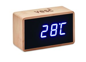 GiftRetail MO9921 - MIRI CLOCK Réveil LED boîtier en bambou Wood