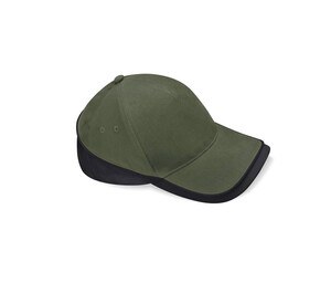 Beechfield BF171 - Casquette 5 Panneaux Teamwear Olive Green/Black